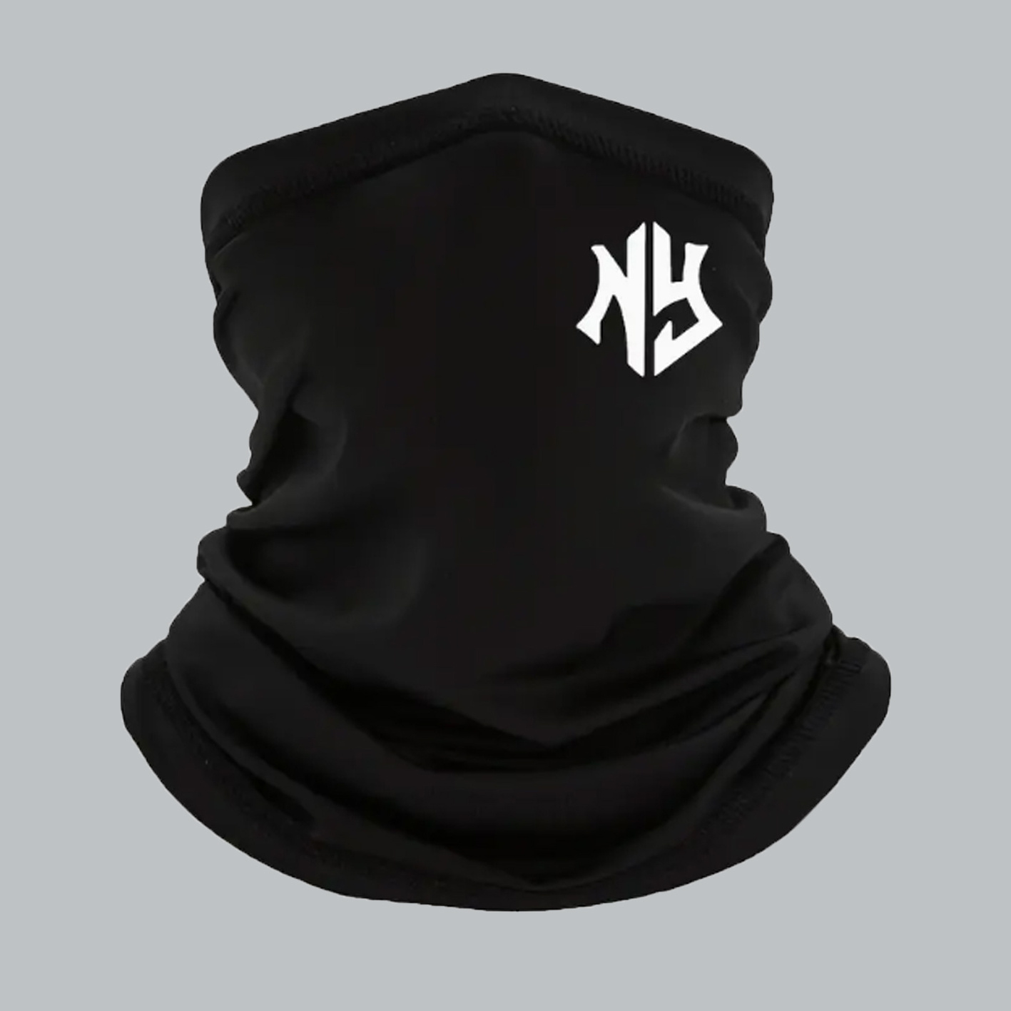 Ny Letter Printing 1pc Breathable Fabric Half Mask Quick Dry Dustproof Mesh Windproof Bandana Motorcycle Mask Head Scarf Unisex Rider For Cycling