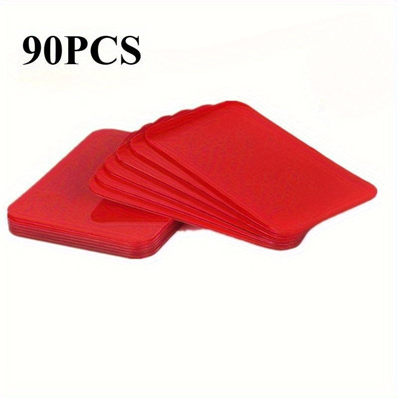 E-shop 90 Stück doppelseitiges Klebeband, zurückbleibungsarm, geeignet für verschiedene Oberflächen, quadratisch, 30 mm, 40 mm, unverzichtbar für die