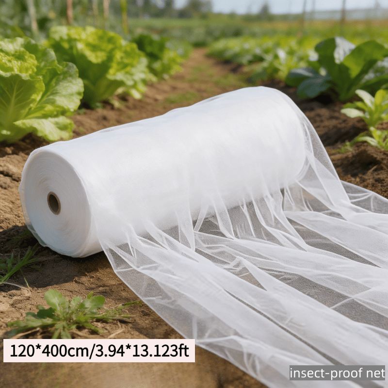 Image of 62-mesh White Insect-proof Netting, Breathable And Light-permeable, For Shop Entrances, Duck Shelters, And High-quality Garden Cover Netting - Suitable For Trees, Flowers, And Vegetables