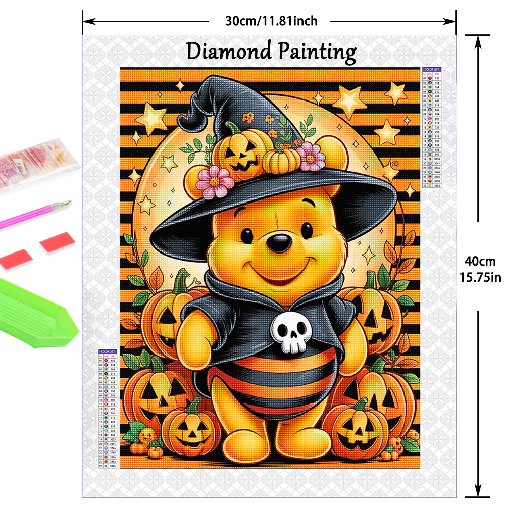 TEMU Kit de peinture diamant 2D plat , art diamant DIY à strass ronds complets, artisanat de décoration murale pour chambre à coucher, créatif ,
