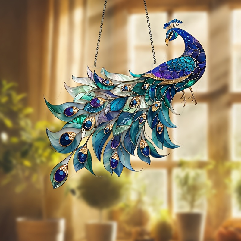 

2d Flat, Sun - 8"x8" Acrylic Bird Decor, Ideal Gift For Women & Friends, Home, Office, Garden, And Porch, Bird-shaped Decoration