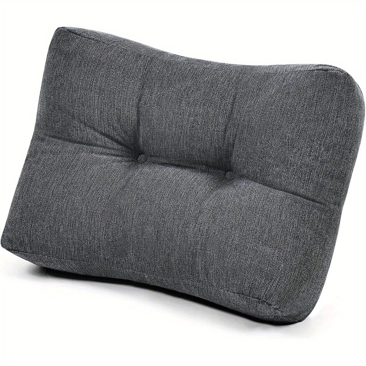 lumbar support pillow for office chair back support pillow for back car chair and couch 17 5 x 11 5 x 5 5in charcoal 2 1   shredded   supportive back support pillow   durable fabric back support pillow for chair Product details 2