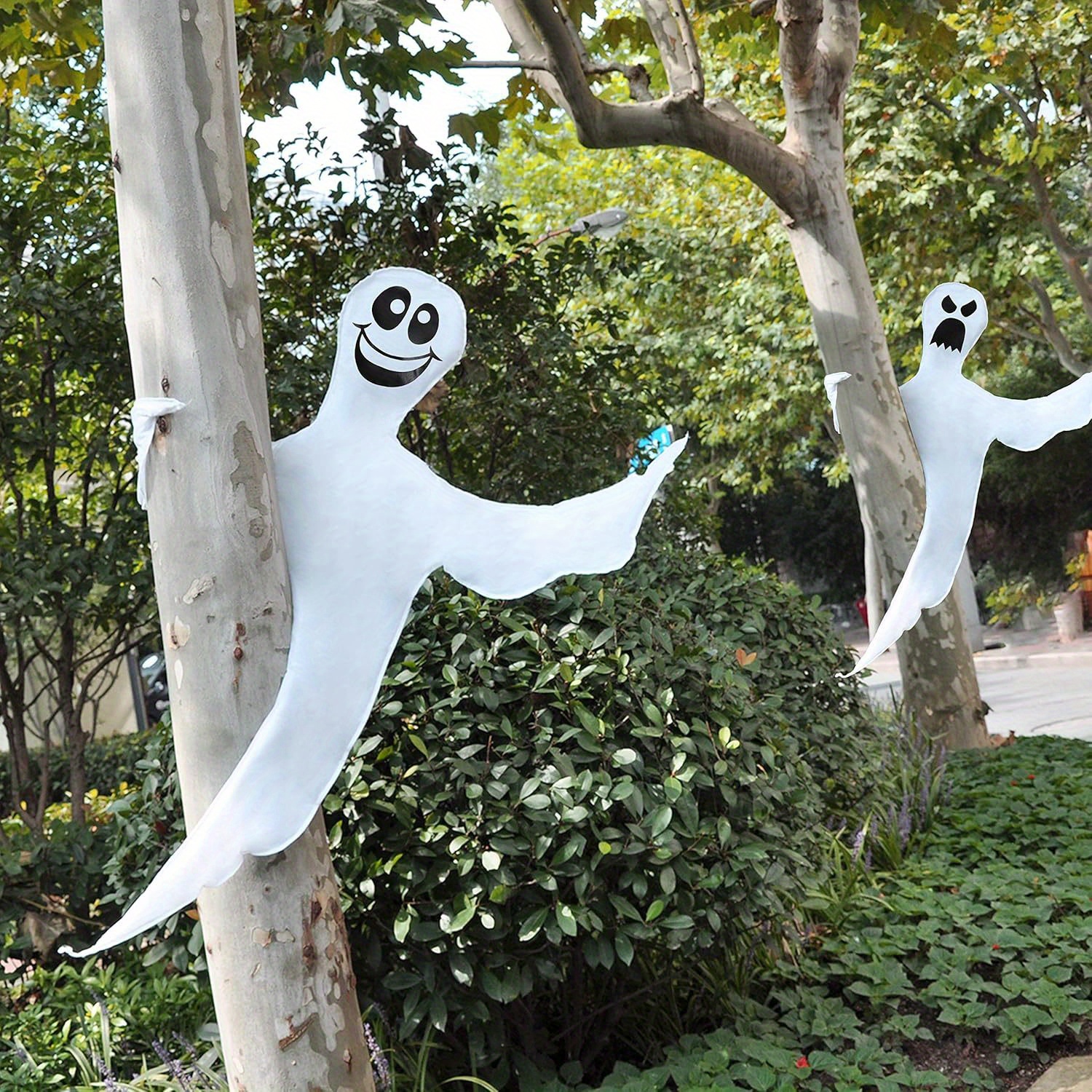 TEMU 2 Pack 53''halloween Tree Wrap For Halloween Decoration Outdoor, Lawn, Tree, Decorations, Party Supplies