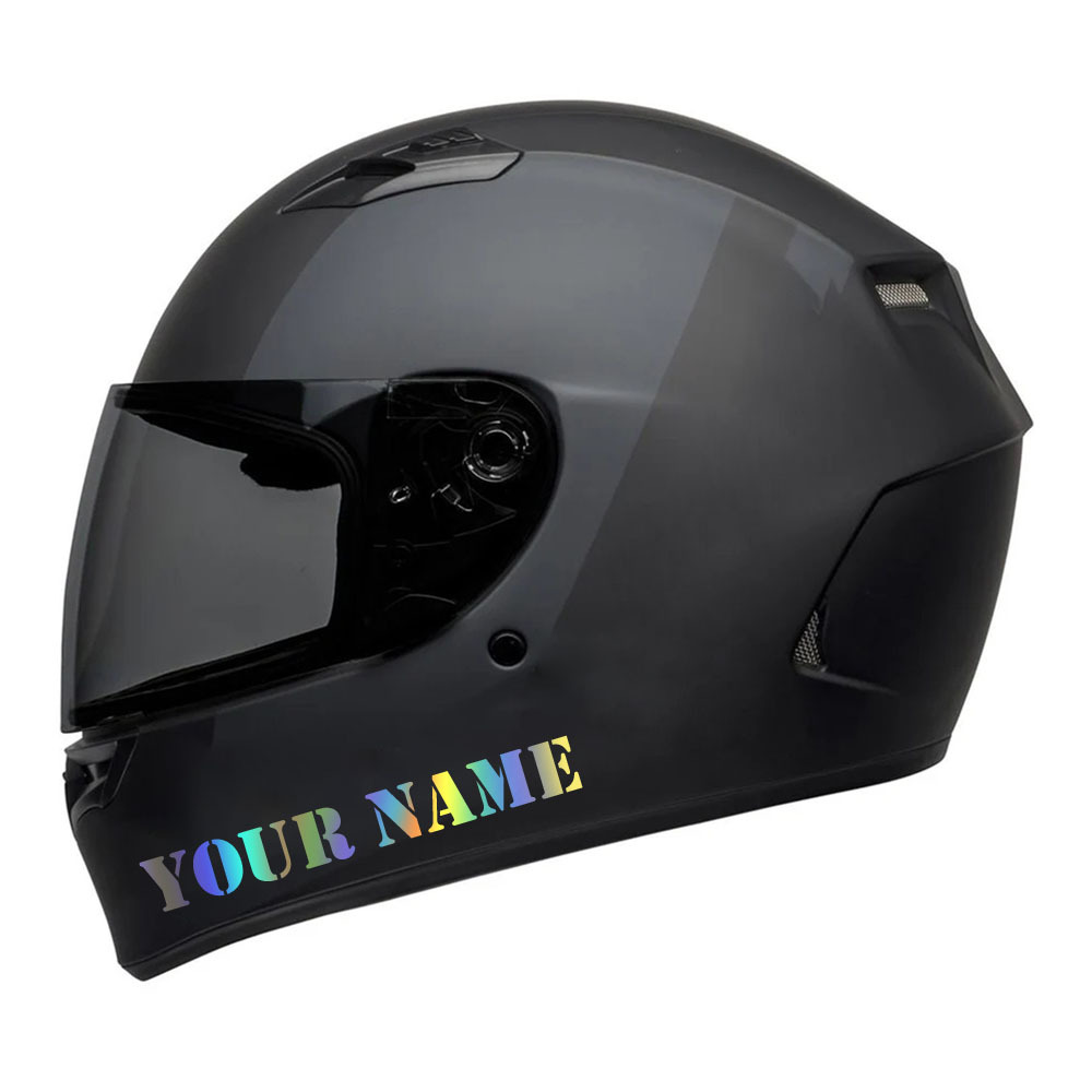 

Custom Reflective Vinyl Sticker For Motorcycle Helmets - Personalized Name & Number Decal, 2.5cm Height, Removable Pvc, Customizable, Reflective, Vinyl Stickers, Motorcycle Decor