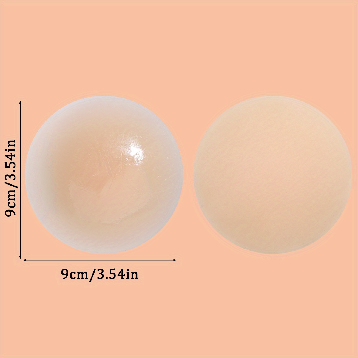 2/4pcs Adesivo de Silicone Sólido para Seios Autoadesivo 6