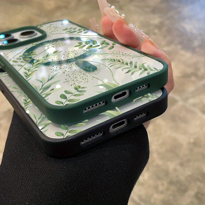 [Star Pattern Phone Case] Forest Full of Stars Pattern Phone Case for iPhone 16 Pro Max 16e 15 Plus 14 13 12 11 XS Max XR X | Full Body MagSafe Charging Support, Anti-Scratch, Non-Yellowing, Colorful Border, Transparent Smartphone Cover