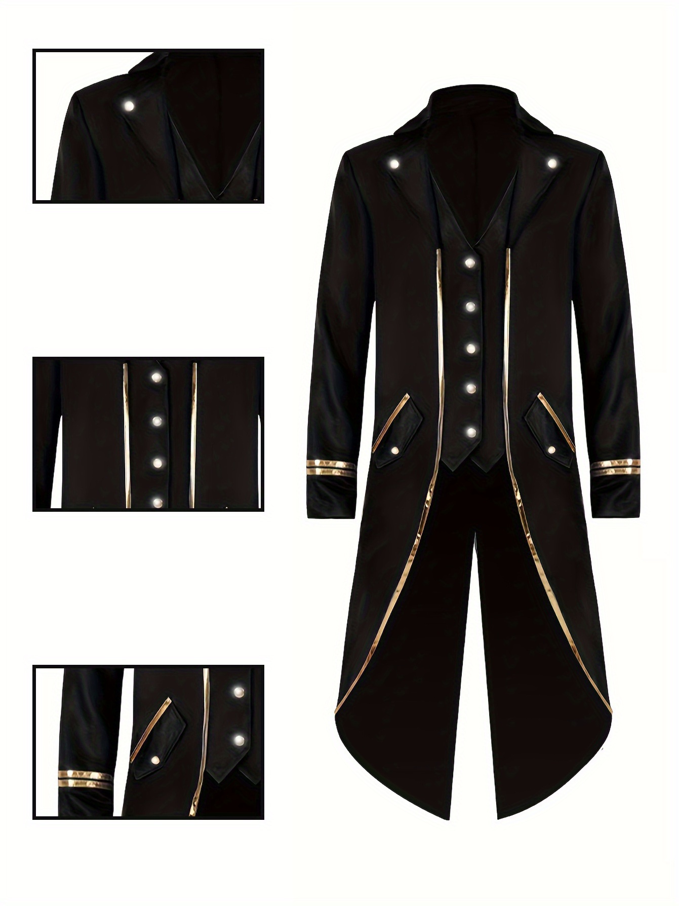 chaqueta victoriana steampunk hombre disfraz halloween Temu Spain