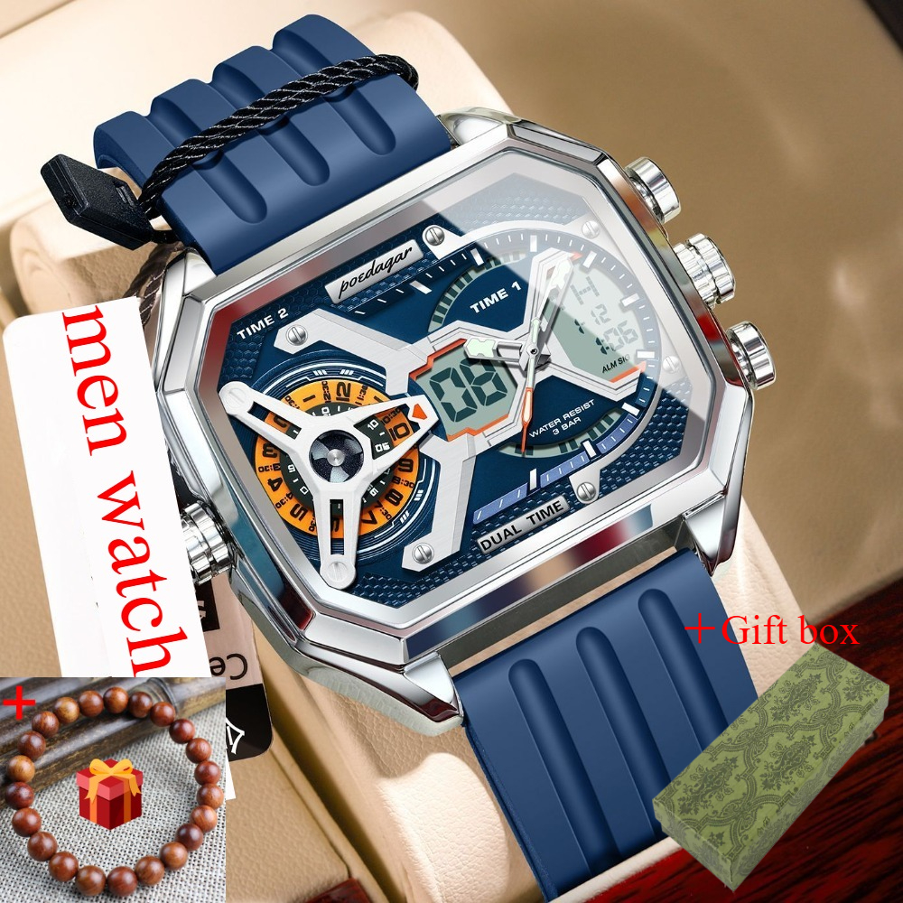 Image of Fashionable Men's Watch, Classic Square Men's Watch, New Year's Gift, Practical Gift, , Suitable For To Husband, Boyfriend, Brother, Christmas Gift