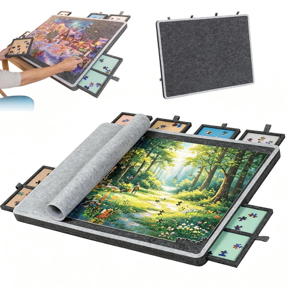 TEMU Tapis de puzzle pliable 1 *60cm avec housses de protection à bords convexes à angle incliné, la pliante peut réduire efficacement le volume et