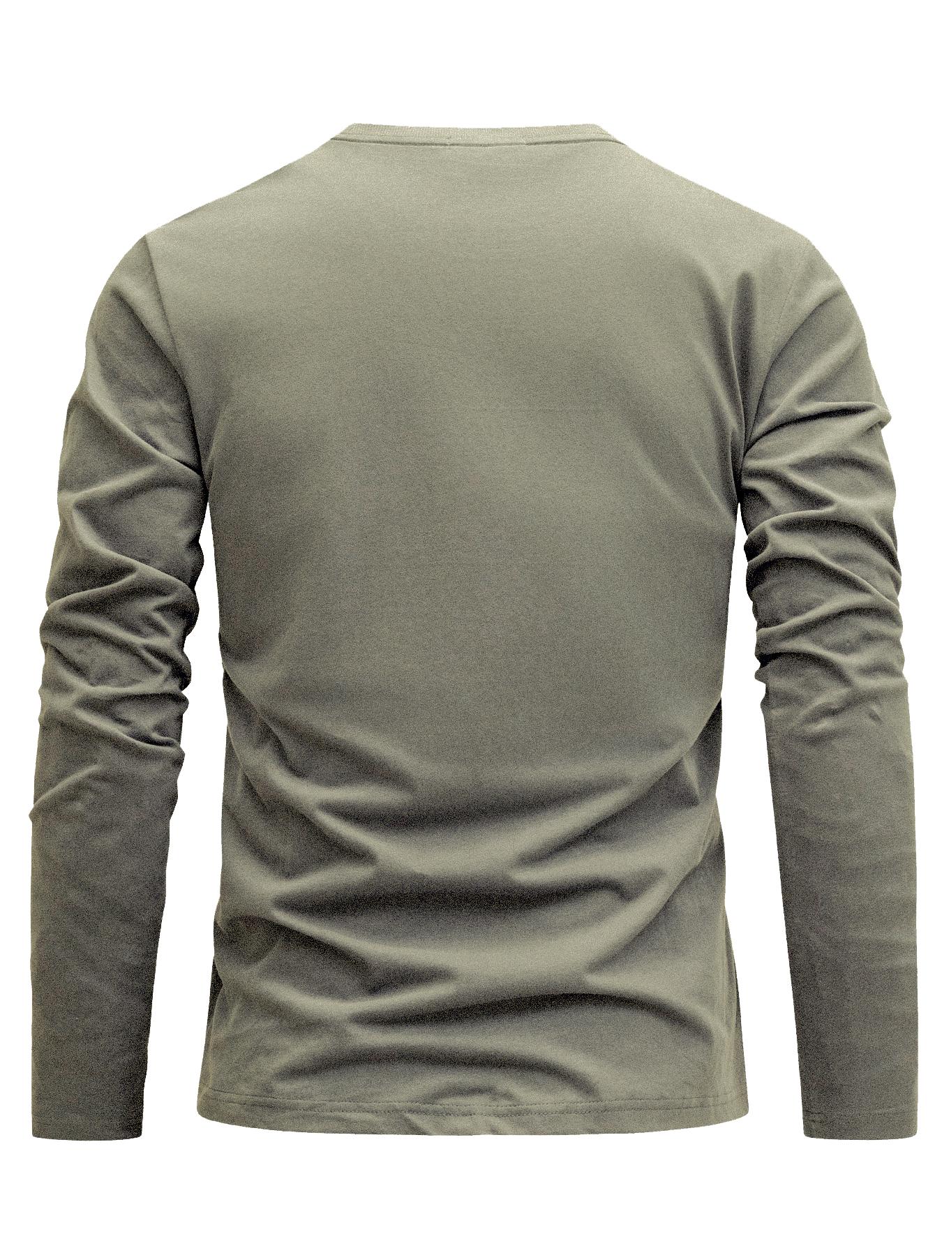 Men's 100% Cotton T-Shirt, Fashion Casual Crew Neck Top with Print Design, Spring/Autumn Style, Comfortable and Versatile Men's Top for Outdoor Leisure, Sports, and Commuting