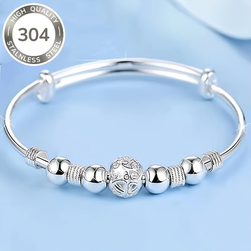 TEMU Pulsera bohemia ajustable para mujer GDELGT - Joyería de cuentas con baño de oro K y cuentas de rodadura , estilo retro minimalista, adecuada