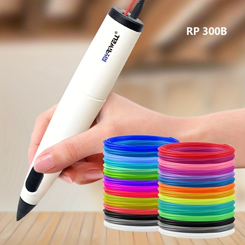 [Creative Gift] USB 3D Drawing Pen | 1 Set | Low Temperature | PLC Consumables, 3D Pen, Picture Book, Data Cable | Creative Gift | For Children and Beginners