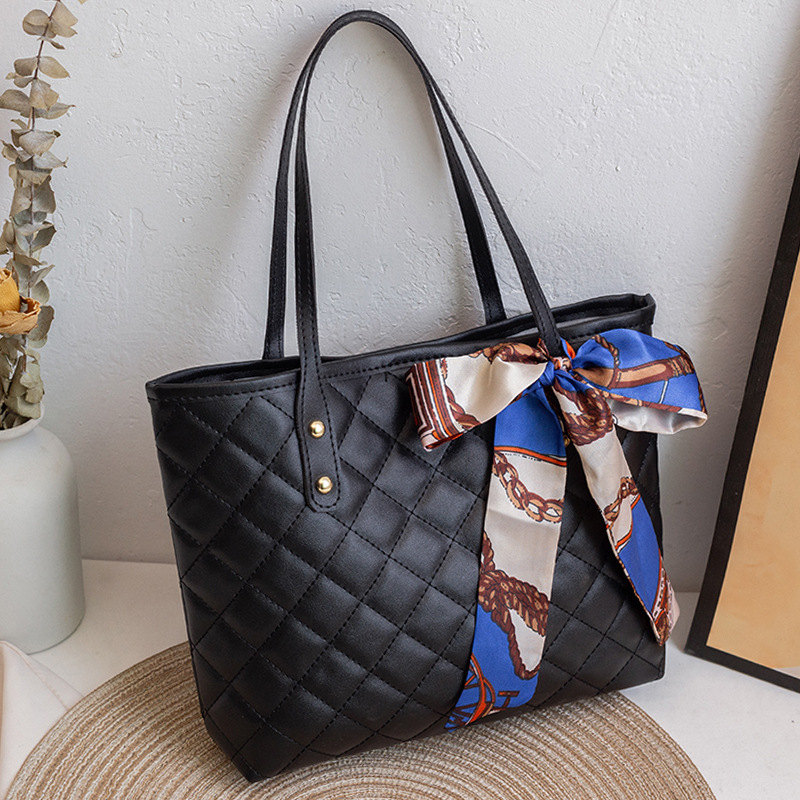 TEMU Grand sac fourre-tout seau pour femme avec accent écharpe - Sangle réglable et fermeture à boucle, convient pour , les , les , porte-ordinateur