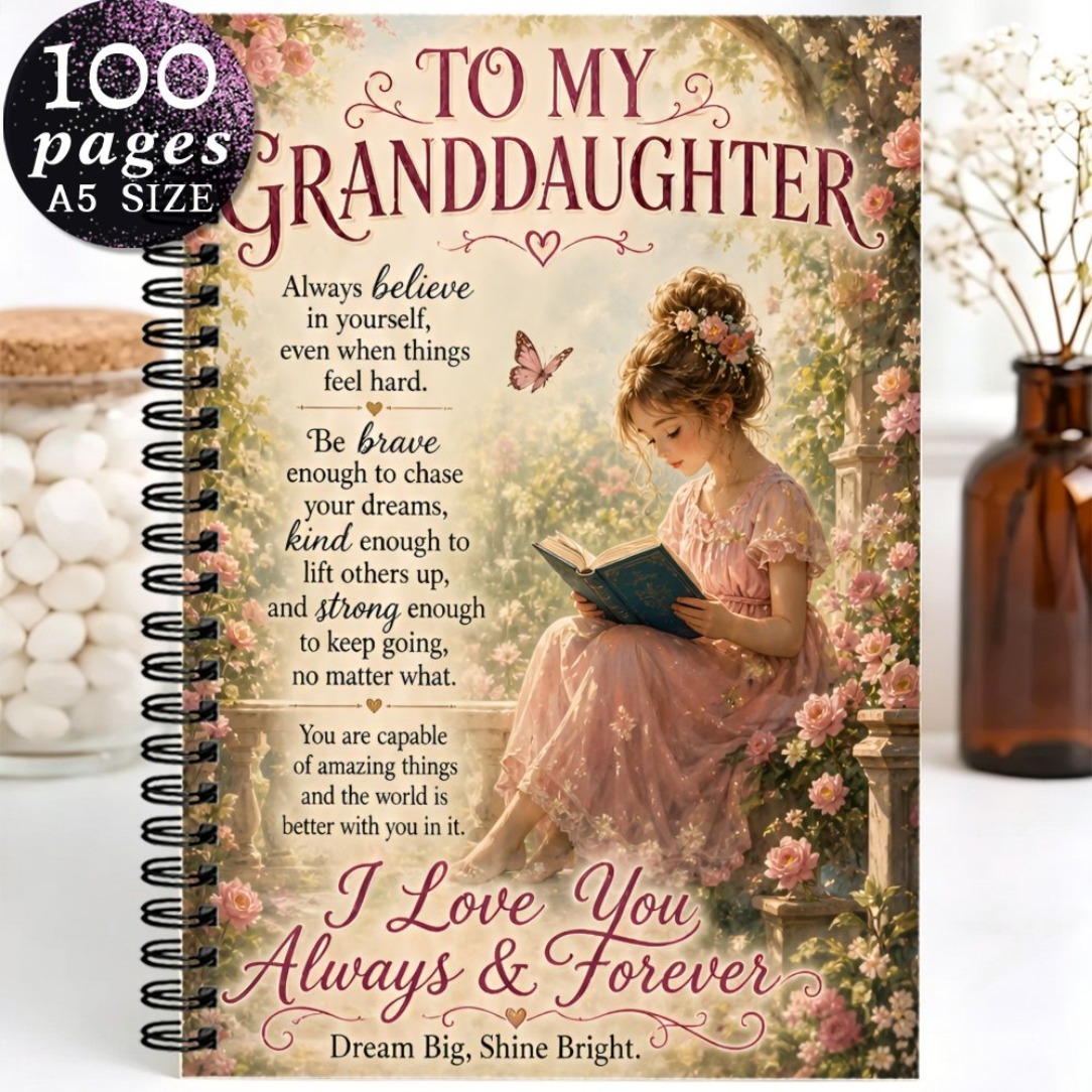 TEMU Organisateurs Personnels 1pc Format A5 100 Pages Thème Floral Couverture Cahier pour -Fille, Cahier à Spirale pour Petite-Fille, Journal