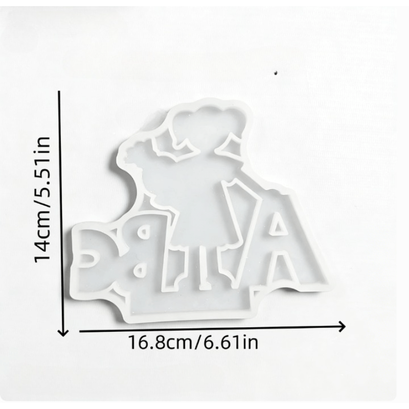 Back-to-school Diy Little Girl Alphabet Carrot Abc Desktop Decoration Cement Plaster Mold Diy Silicone Mold Candle Making Mold