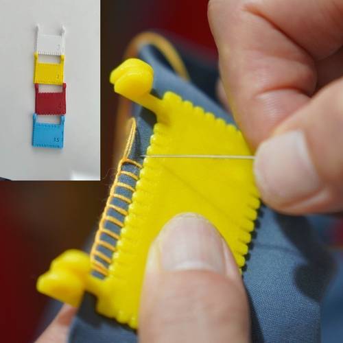 4pcs hinged handheld hemming tool 4 sizes 1 5mm 2mm 3mm 4mm with anti puncture design double sided guide pins lever anti slip side positioning scale ergonomic fabric seam enhancer sturdy hinge