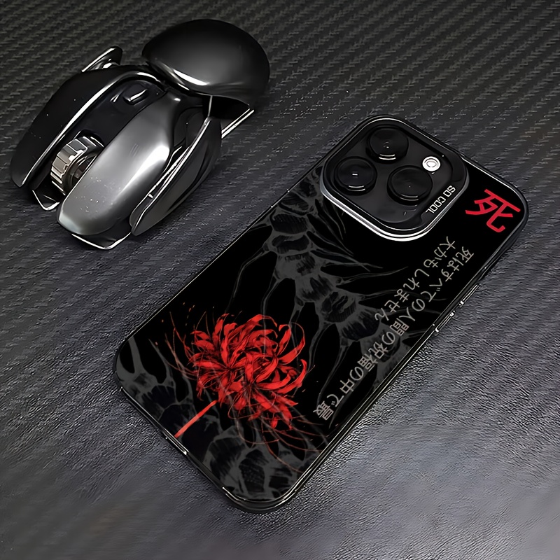 TEMU Phone Case: And Beautiful Red Spider Lily Pattern Phone Case, Suitable For Iphone 17 16 15 14 13 12 11pro Max Iphonexs Xr Xsmax. Creative And