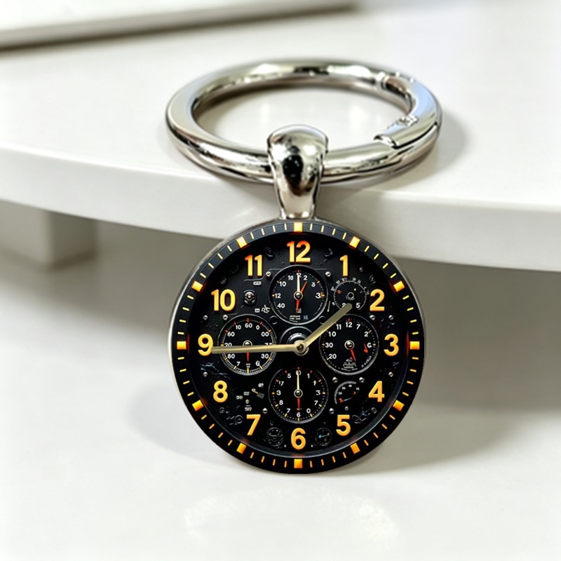TEMU Portachiavi Orologio da Meccanico Retr簷 da , Portachiavi Auto Stile , Gancio per Borsa, Articolo da Regalo