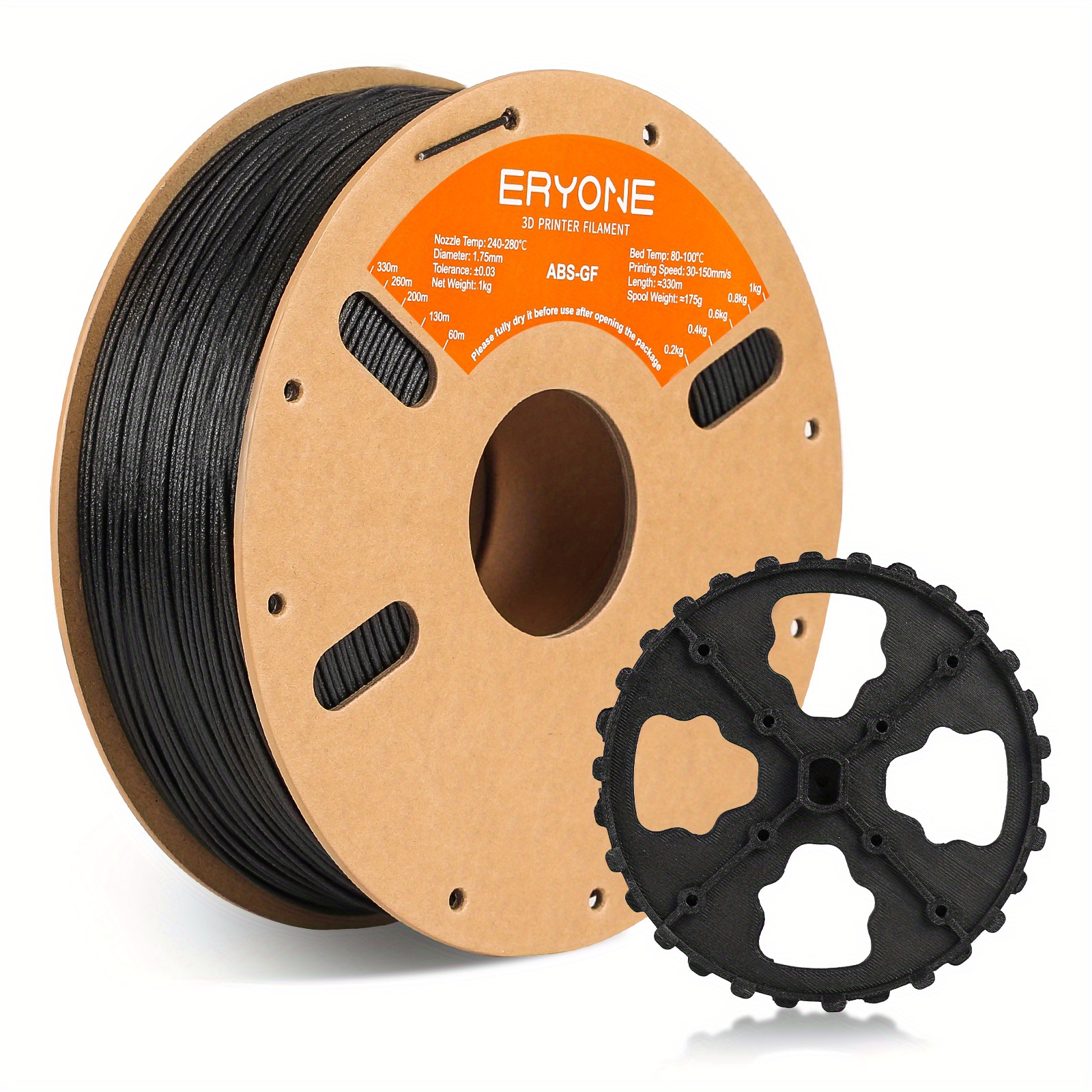 Eryone 1kg Asa-gf 3d Printing Supplies Filament For 3d Printer, 1.75mm +/ -0.03mm, Compatible With Most 3d Printers, Easy & Transition