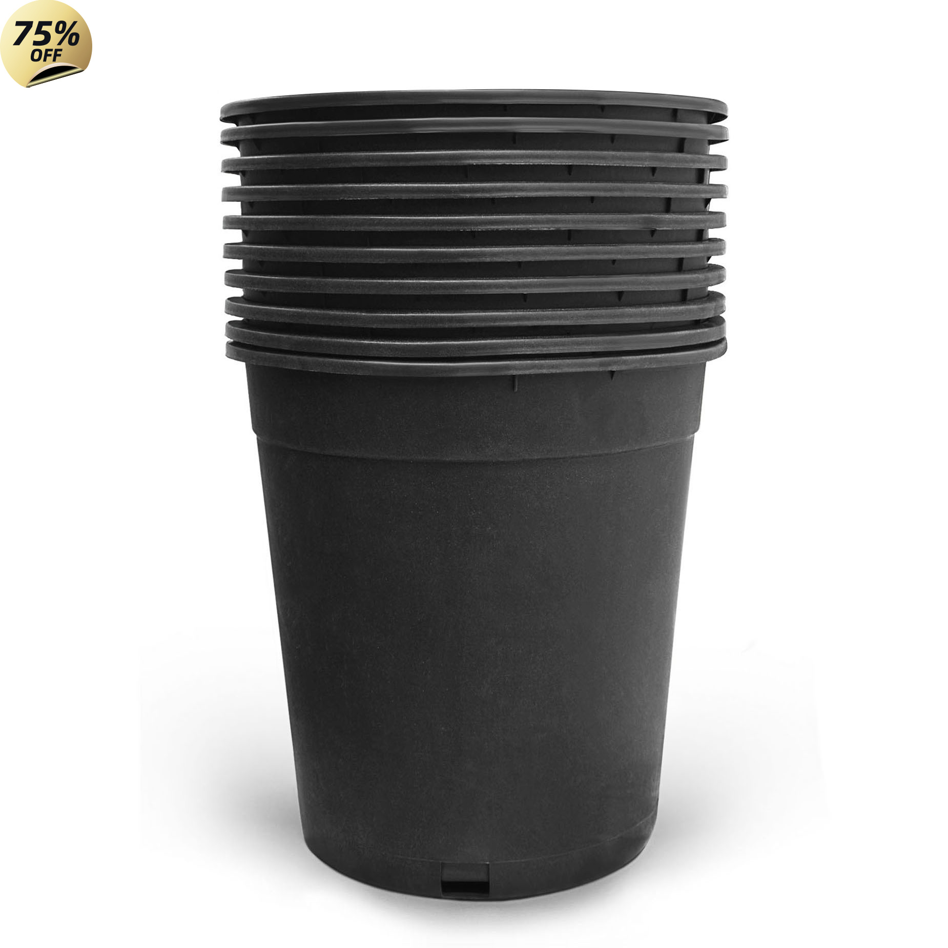 

Plastic Gallon Pots Nursery Pots Flower Pots Plant Growing Pots Suitable For Transplanting Seedlings Decorative Reusable Pots Used Indoors And Outdoors 5-gallon 10 Pieces Black