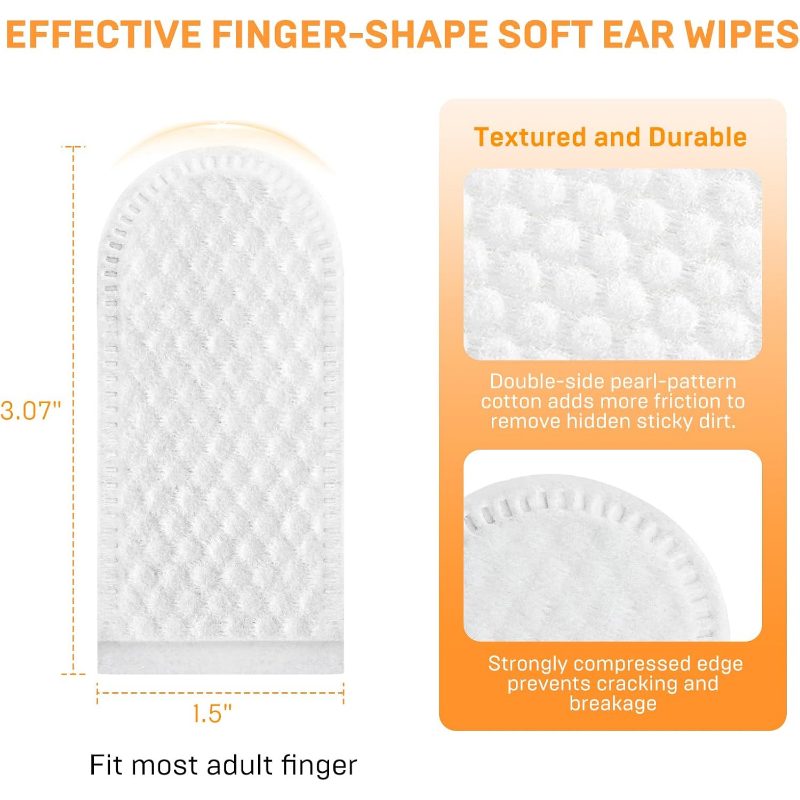 Dog Ear Wipes, Ear Cleaner Finger Wipes for Dogs And Cats, Gently Removes Earwax Odor, Relieves Ear Itching And Infection, Easy to Use, Natural Ear Wipes for Dogs, 50 Disposable Count - Image 6