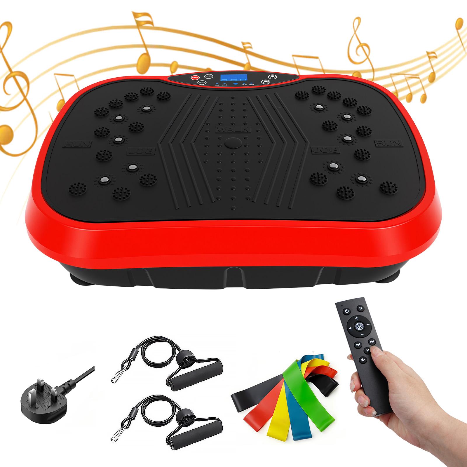 TEMU Vibrating Plate, + Manual 200 Levels Smart Adjustment, Built-in Bluetooth Speaker, 330 Lbs Load Capacity, Equipped, Suitable For Men And Women