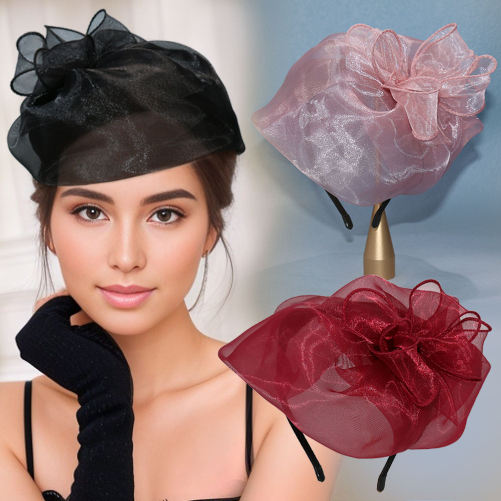 High quality luxury head band LUXURY WIDE Rhinestone Bow Headband MEZ1339HDG > Accessories  main image 4