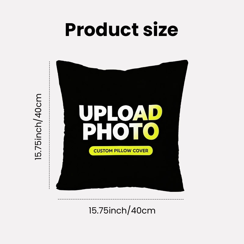 TEMU 2pcs Personalized Double-sided Print Pillow Covers, Multiple Specifications , Custom Decorative Throw Pillow Case, Ideal For Sofa, Bedroom &