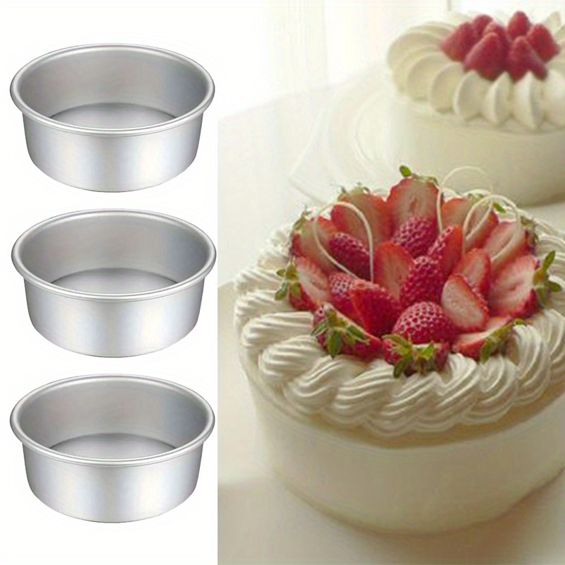 cake pan set aluminum round cake molds fixed bottom non Temu