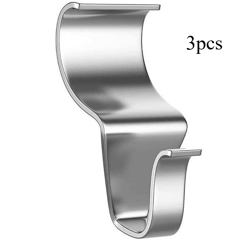 TEMU 3pcs Set Of Heavy-duty Porch Hooks. No Drilling Design For Vinyl Wall Trim Hanging