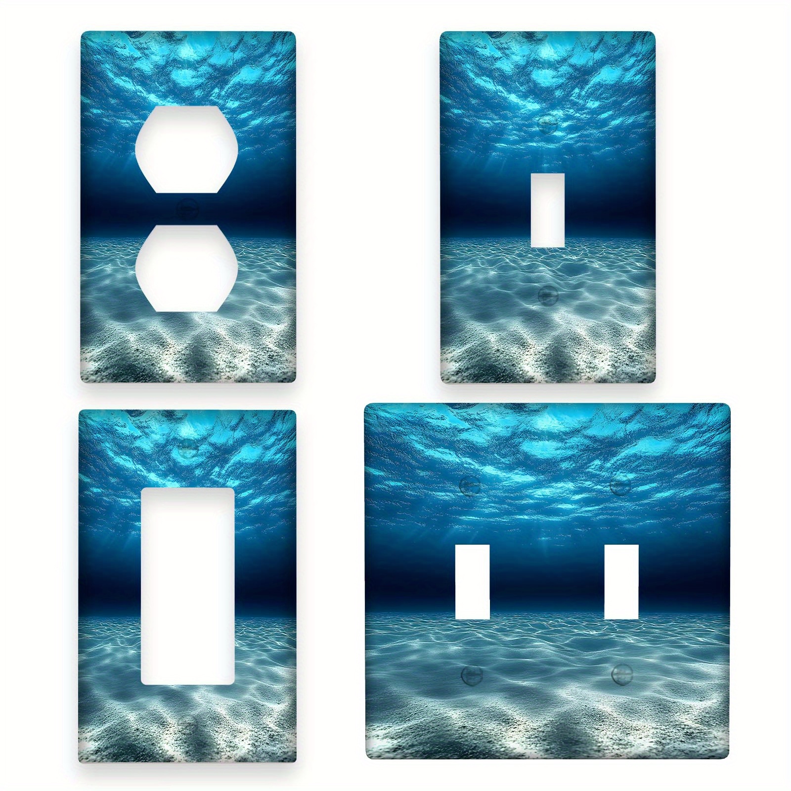 

1pc , 1-/2-, , Polycarbonate, & , Decorative Switch And Outlet , No Or Battery Needed
