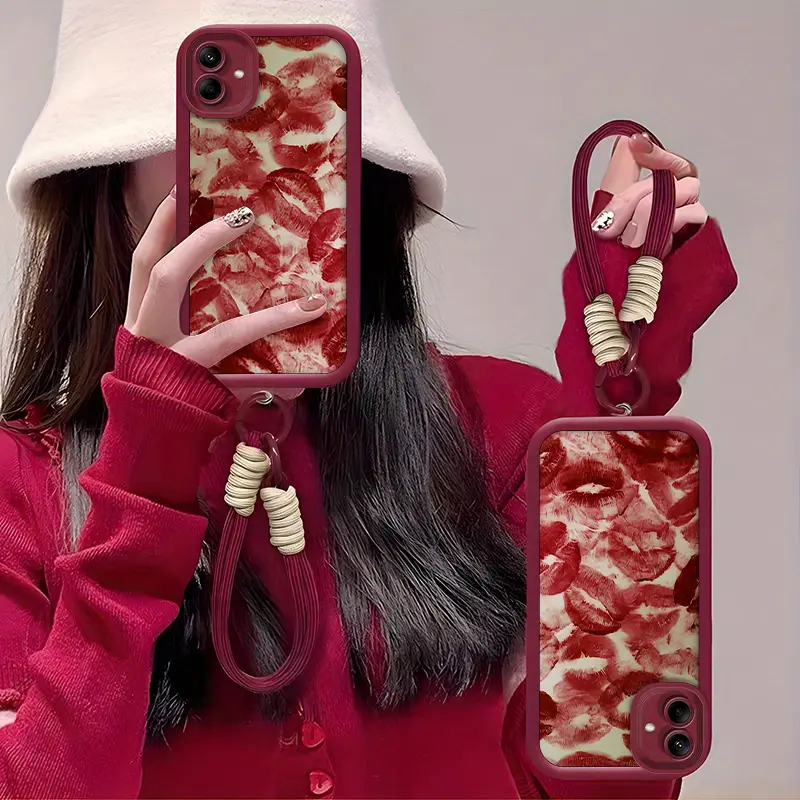 phone case wine red character lips phone cases 05 - Temu phone case wine red character lips phone cases 05 - Temu