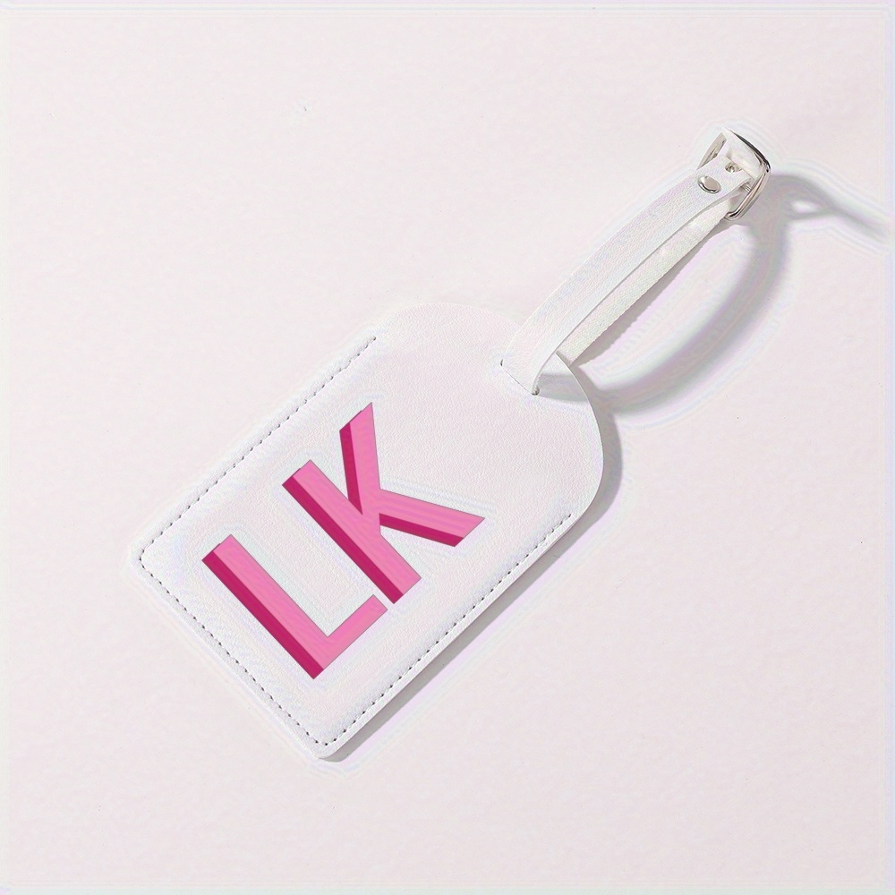 Personalised Shadow Monogram Luggage Tag, PU for Suitcase Baggage, Handbag Tags, Travel Bag, Suitcase Label Tag, Best Gift for Her/Him
