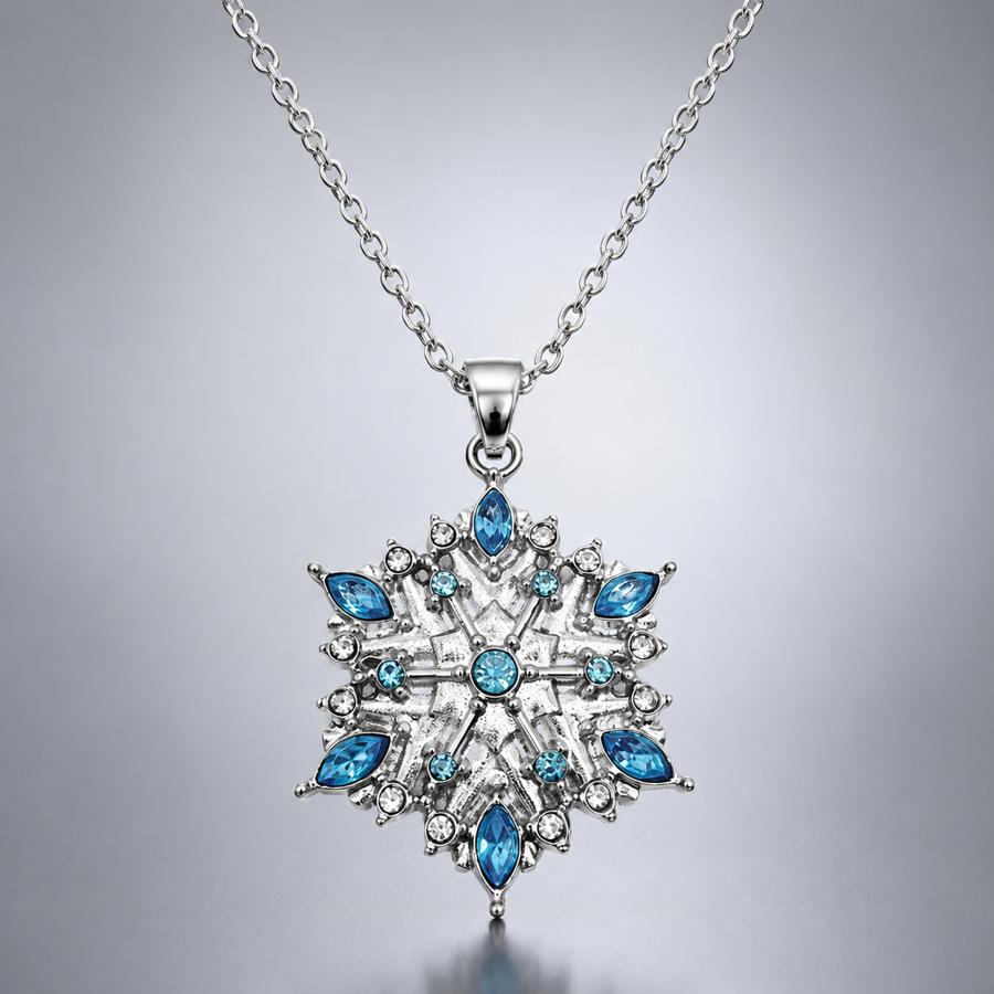 TEMU Collier avec pendentif de neige tendance, bijou cadeau idéal pour Noël, Halloween, Saint-Valentin, anniversaire, mariage, fête d'anniversaire et