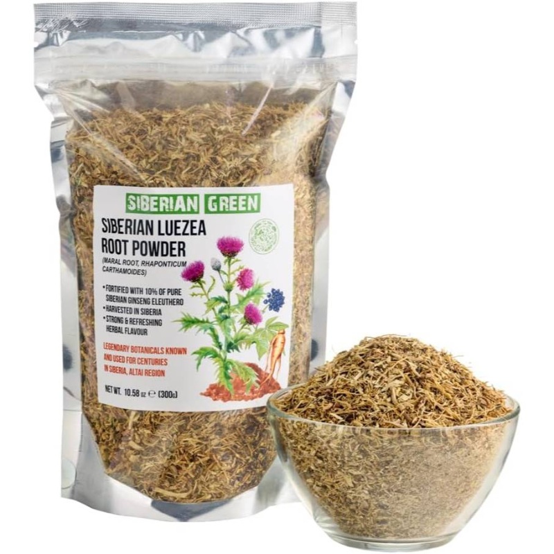 300g 10.58oz Marl Root Tea Loose Powder | Wild Harvested Leuzea Rhaponticum carthamoides from Altai with Ginseng Added