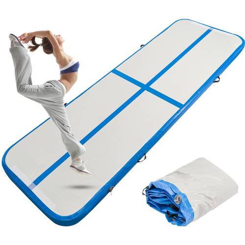 Colchoneta de aire de PVC de 10FT | ×1m×10cm Colchoneta inflable para gimnasia y para entrenamiento de yoga, color en, , verde fluorescente -