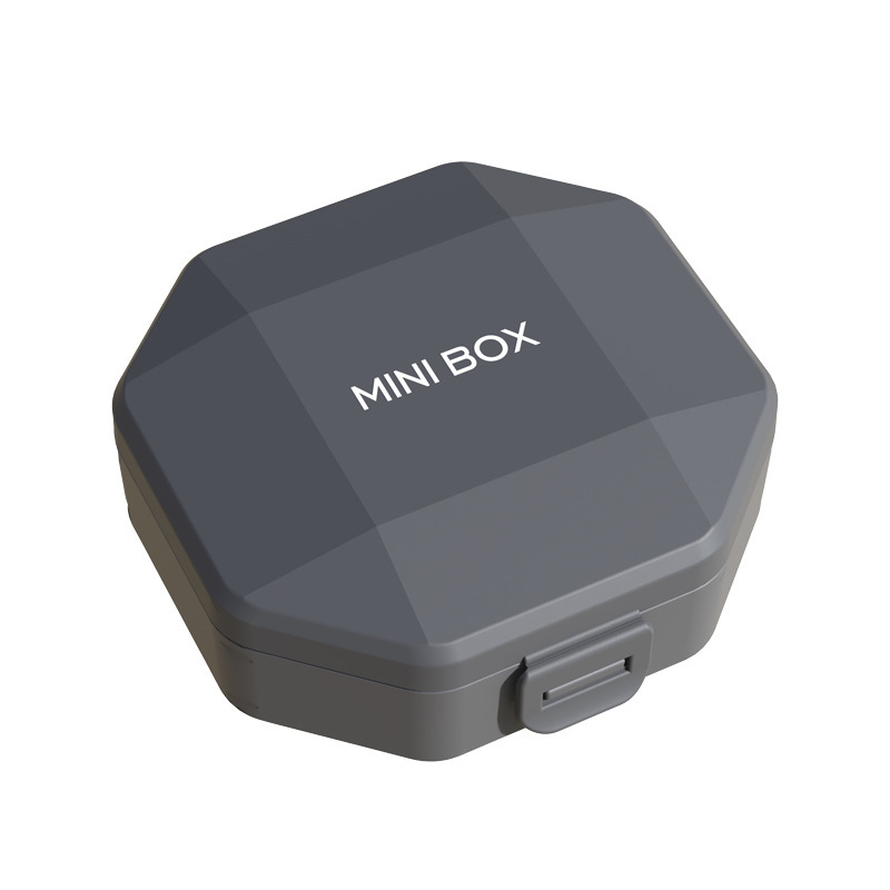 Portable Plastic Medicine Organizer Box, Daily Pill Case