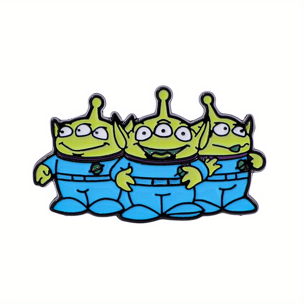 TEMU 1 creativa a animati, divertente e , con , per , abbigliamento, gioielli, distintivo in metallo, idea regalo per