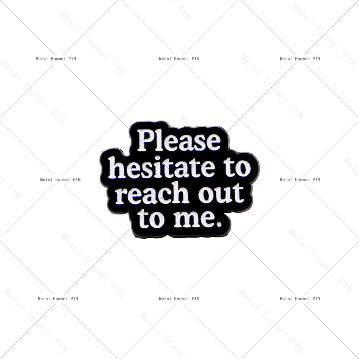 TEMU 1pc Please Hesitate To To Me" Enamel Pin Lapel Pins Badges On Backpack Brooches For Clothes Women's Brooch Cute Jewelry Additions Gift