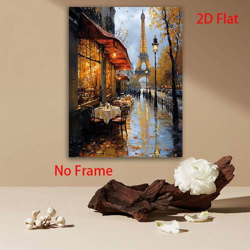 imagem do item pôster vertical 2d eiffel , 1 - de parede francesa vintage adequada para decoração de casa, adequado para escritório, cozinha, , quarto - de francês para decoração, pôster em tela de tinta para presentes com tema , 2d
