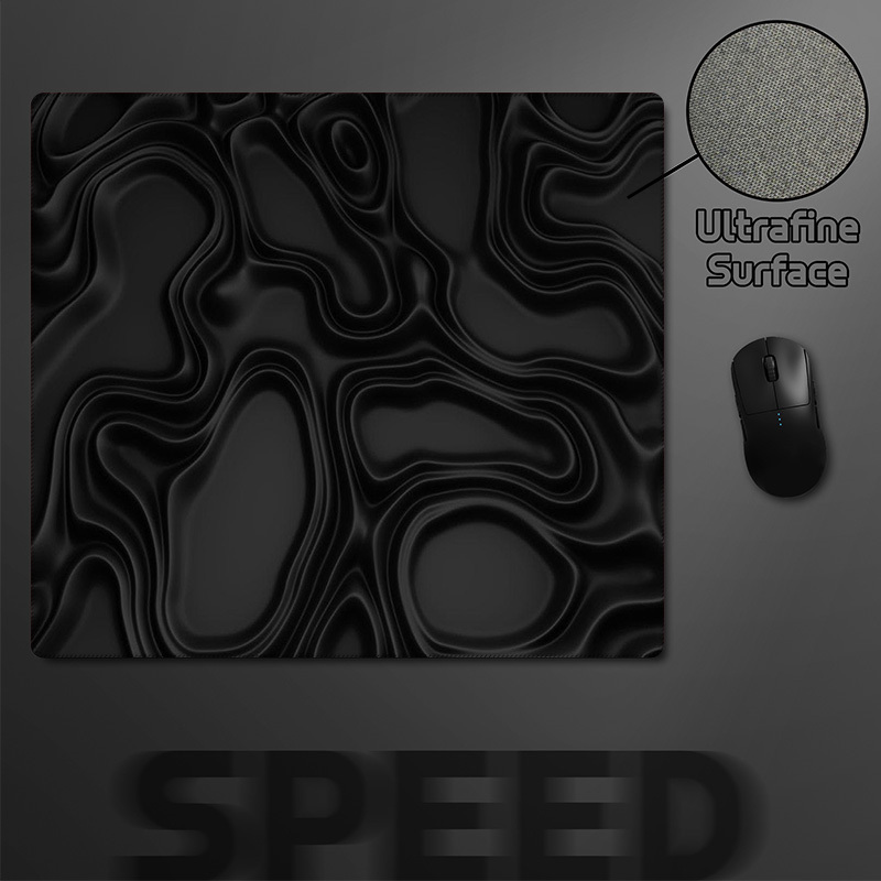 TEMU Multi-functional Large Gaming Mouse Pad 45 X 40cm - Abstract Art Design, High-quality Fps Specific Gaming Mouse Pad Non-slip Keyboard Mat For ,