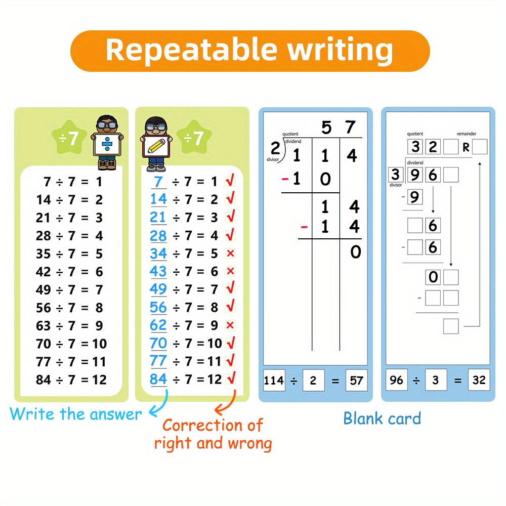 Math Flashcards for Addition Subtraction Multiplication Division