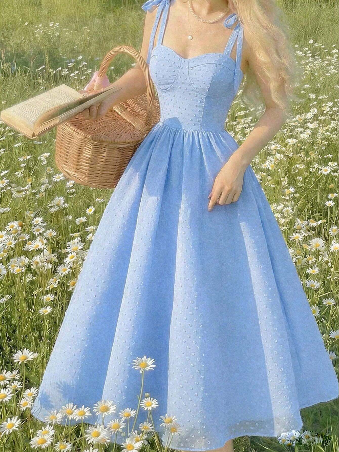 blue dress for women sold on Temu United States