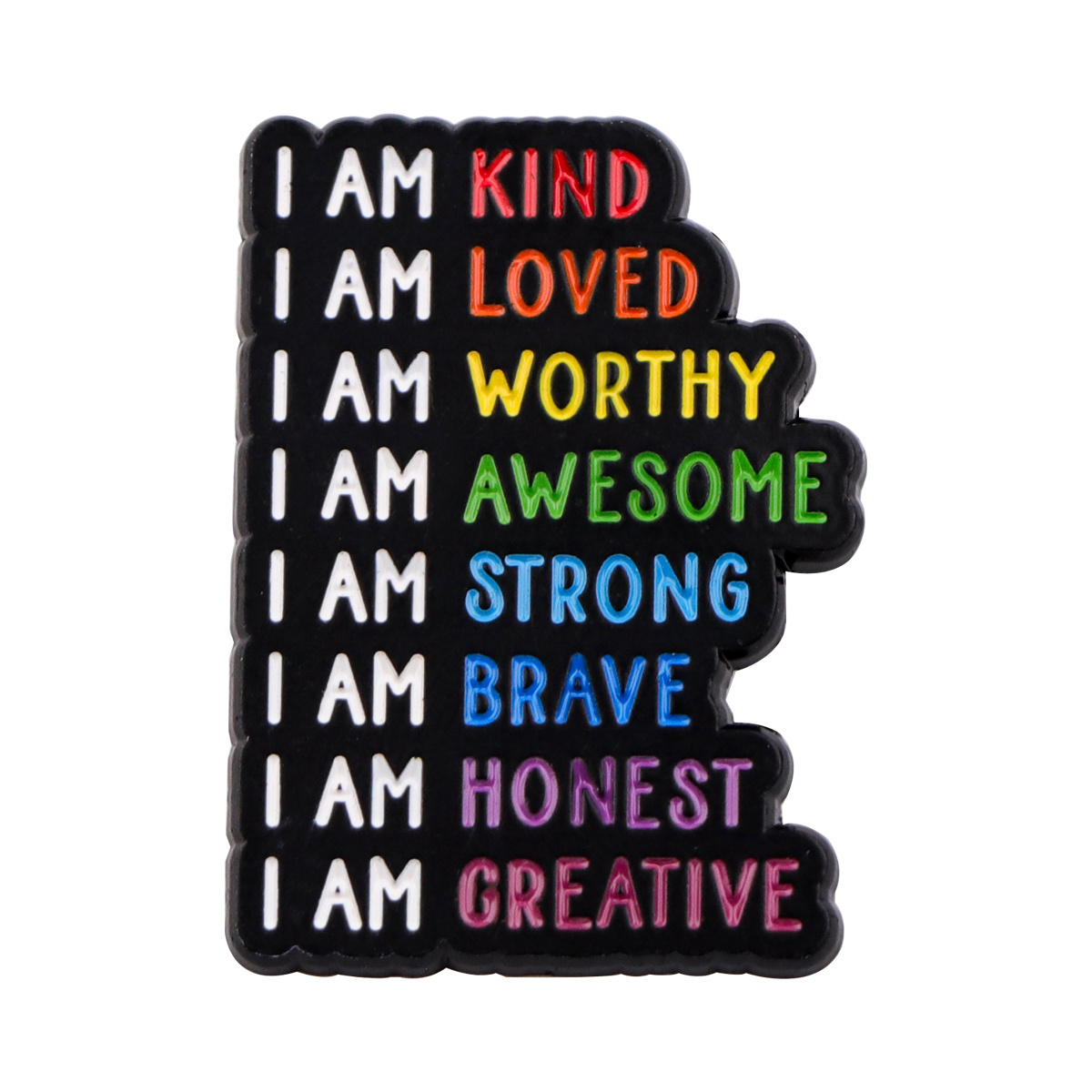 TEMU 1pc Of Quotes Enamel Pin Featuring Mental Messages, Decorating Hats, Clothing, Backpacks, And As A Thoughtful Gift For