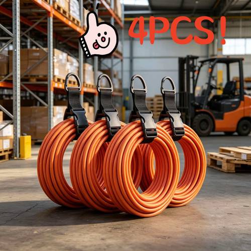 4 pack adjustable garden hose ties heavy duty extension hanging storage straps for garages and reusable cable management straps