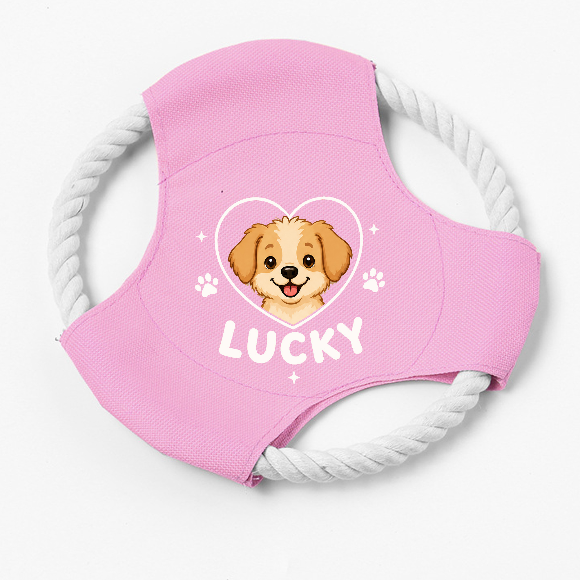 TEMU Personalized Dog Leash Toy With Rope Handle, Customizable Name Puppy Chew Toy, Interactive Pet Training Toy Suitable For Small To Medium-sized