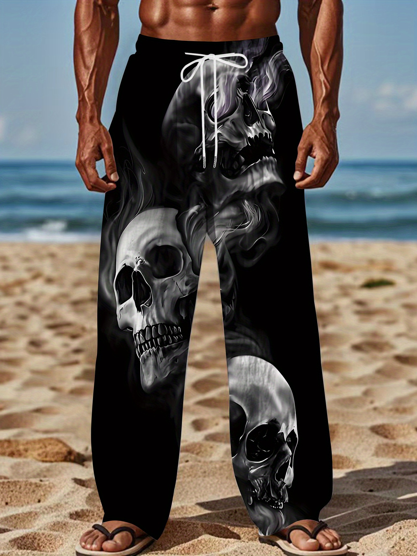 skull pants sold on Temu United States