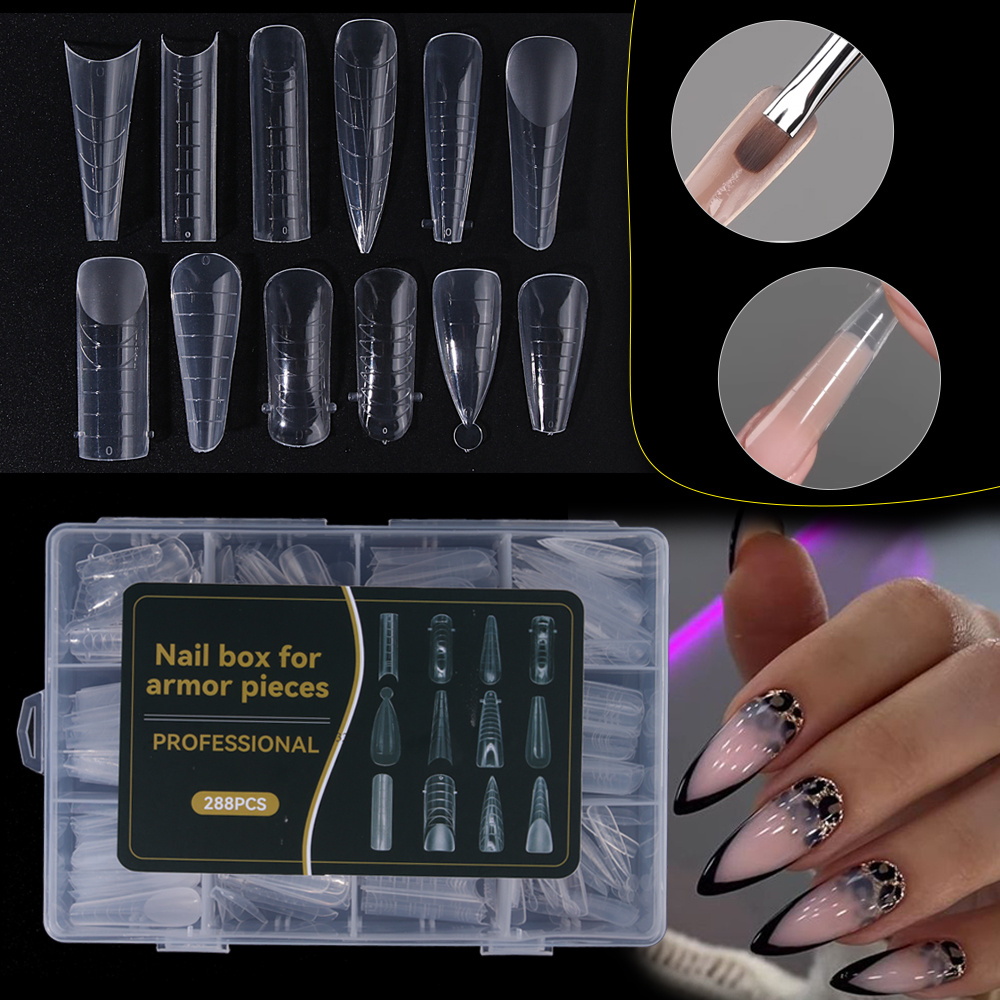 

288pcs Molds Set, 12 , Full Coverage Molding, Tool, False Top , & , & , Manicure , Unfragranced