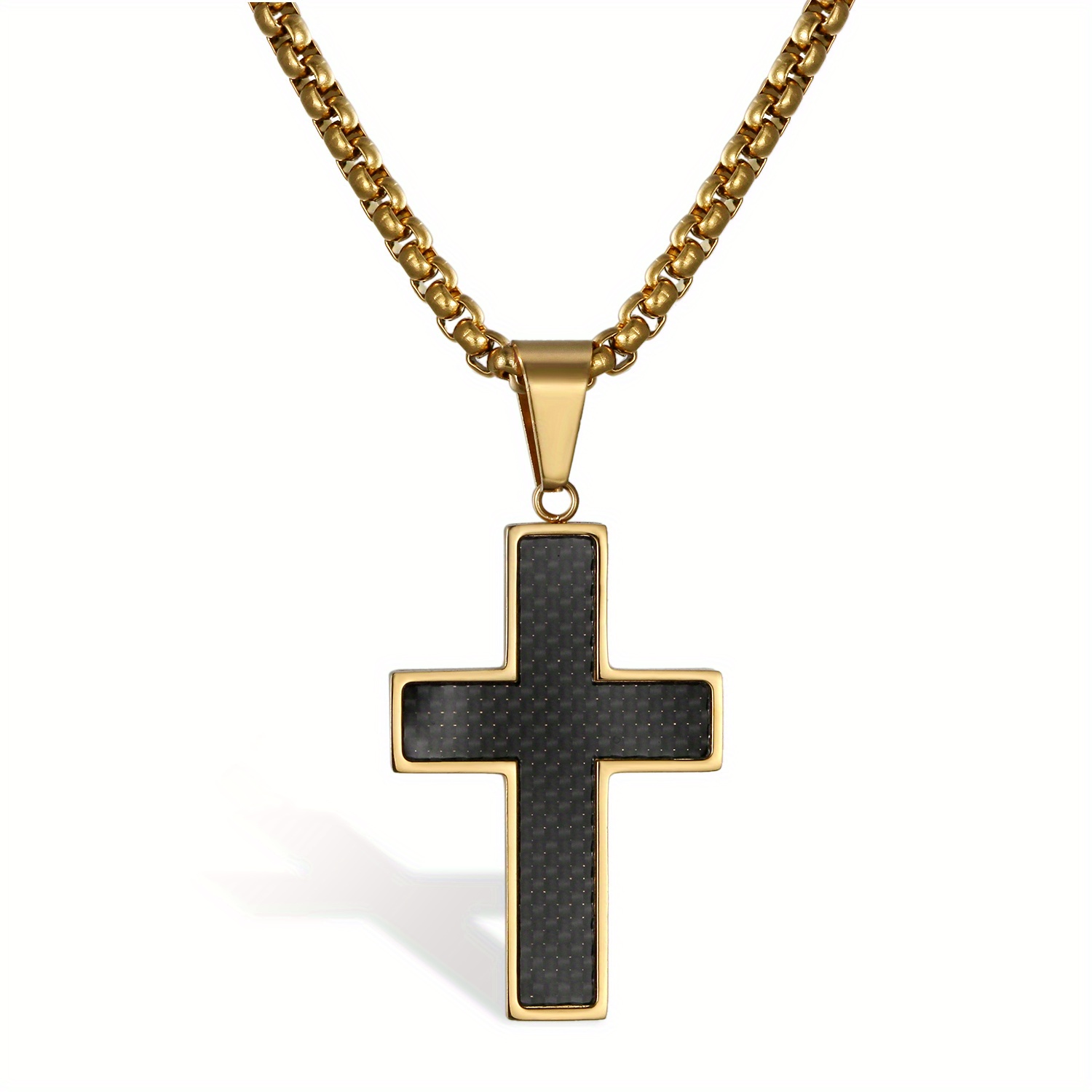 Image of Jewelrywe Stainless Steel Couple Necklace With Interlocking Pendant - Matching Symbol, Elegant Matching Bands For &, Valentine's Day/christmas Gift, Wearable Faith-based