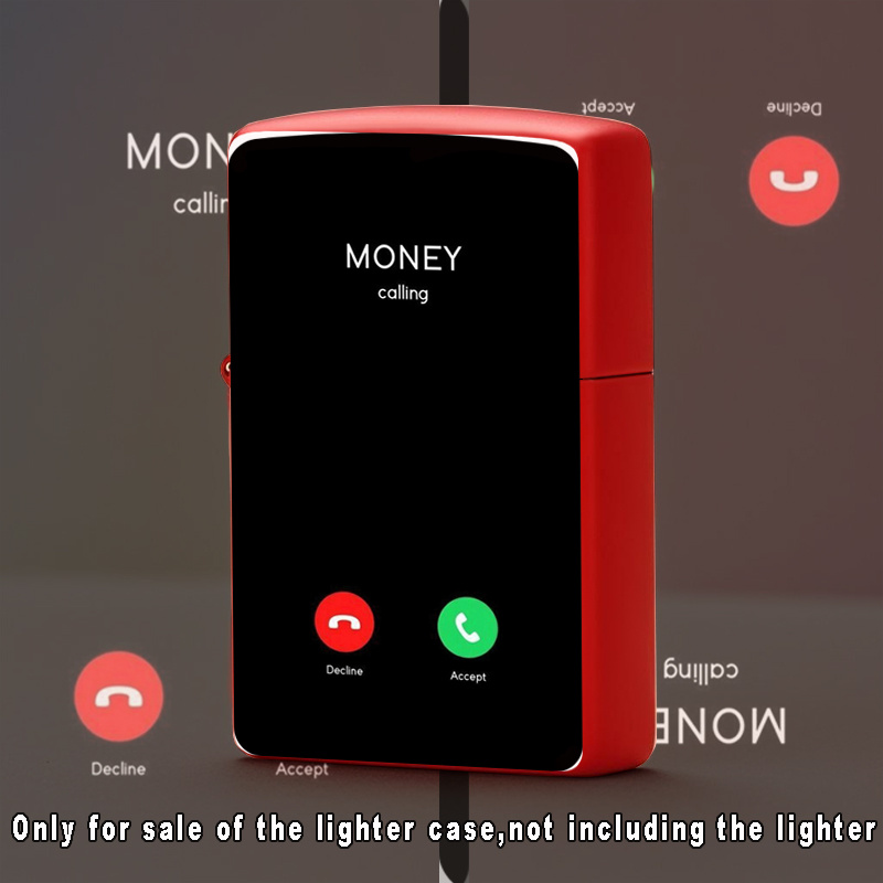 modern     lighter with call/send/end/  buttons & lcd screen - heavy-duty iron construction, compatible with   systems - ideal birthday/anniversary/holiday gift for   (lighter refills not included) - stylish & functional outdoor fire starter with money calling display, compact & portable design for everyday use 0